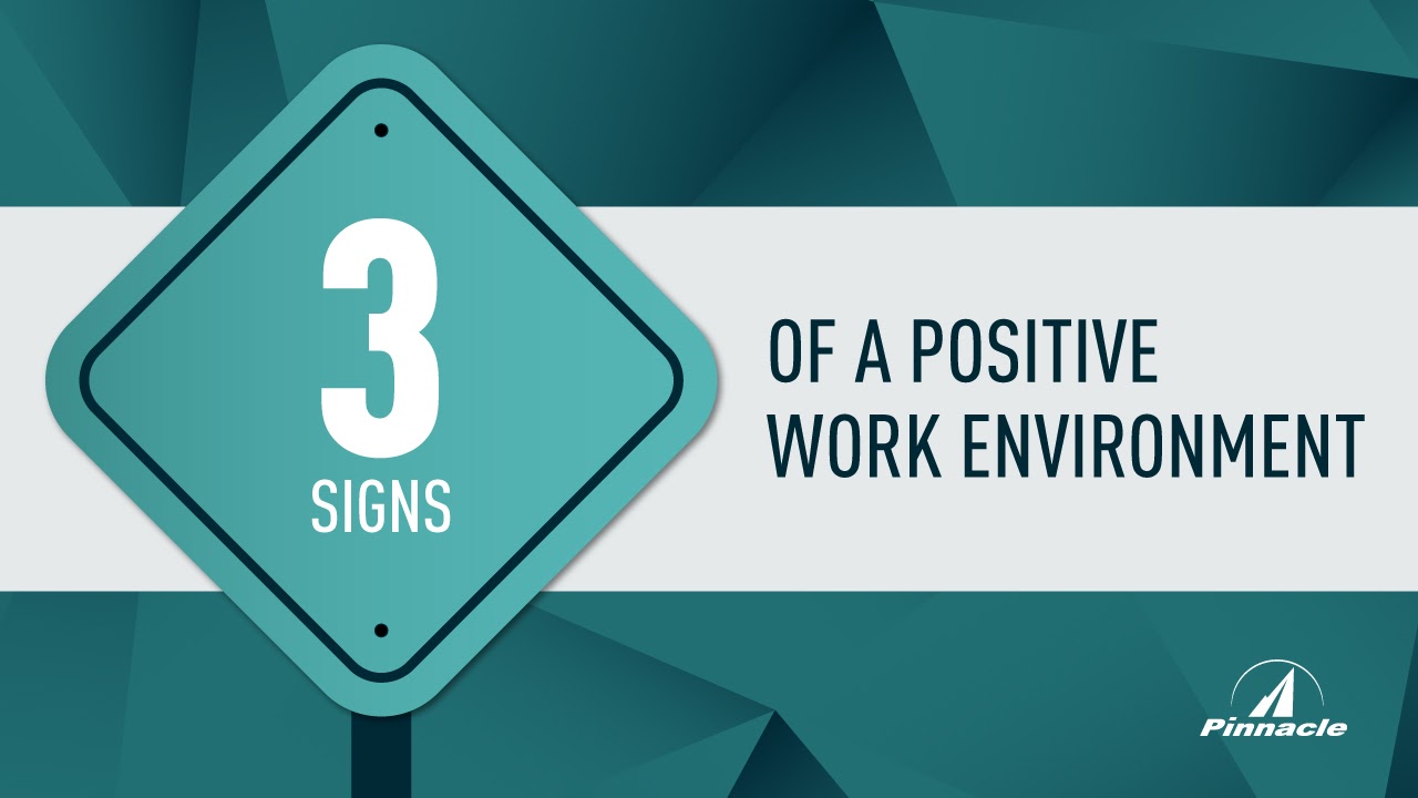 3 Signs of a Positive Work Environment